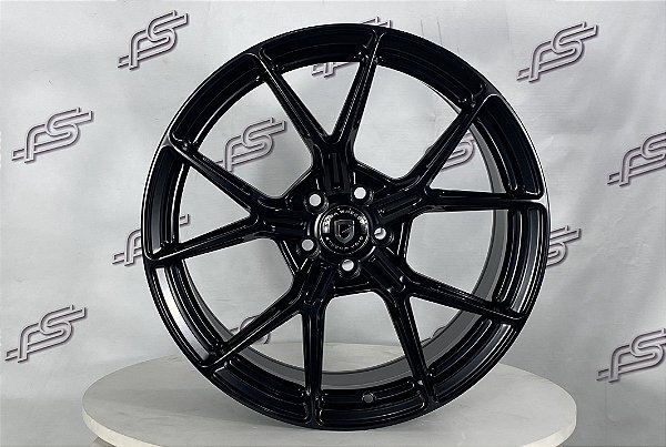 Jogo De Rodas Gisa PDK YA5646 Preto Semi-Brilho 5x100 - 18x8