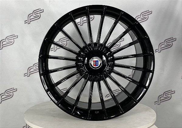 Jogo De Rodas Bmw Alpina Preto 5x120 - 20X8,5 E 20x9,5