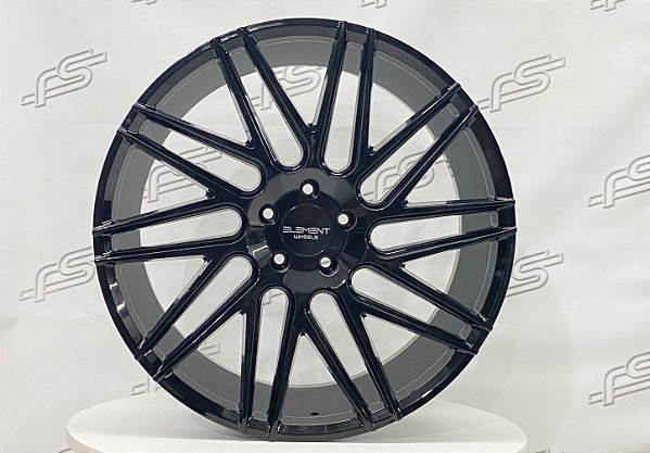 Jogo de Rodas Element Wheels Preto 5x120 - 22x10,5 e 22x9