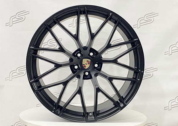 Jogo de Roda Porsche Macan Gts Preto 5x112 - 21x10 e 21x9,5