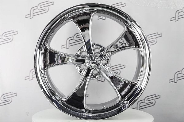 Jogo de Rodas Ridler 645 Cromada 20 / Talas 8,5 e 10 / furação 5x114,3