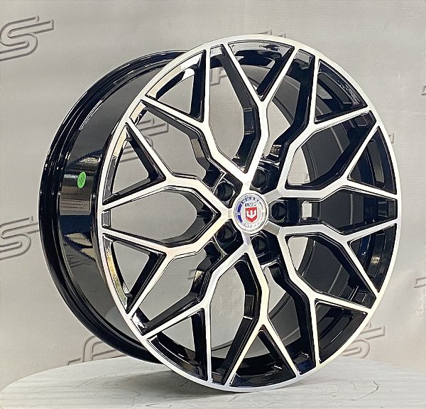 Jogo de Roda IV1155 Preta Diamantada 5X112- 20x8,5  Offset 35