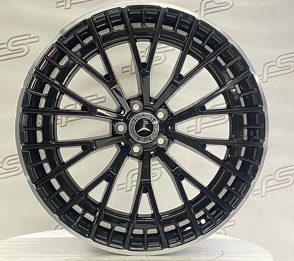 Jogo de Roda Mercedes AMG Preto Brilhante 5x112 - 22x9 e 10,5 Offset 35 e  38