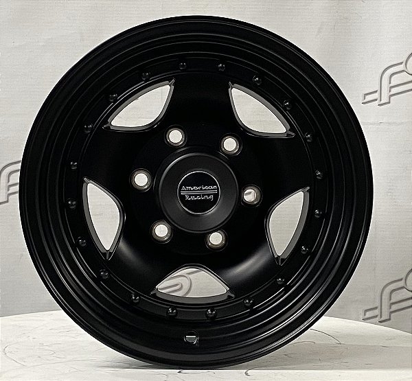 Jogo de Roda American Racing AR235 Preto 6X139 - 15X7 Offset -6 (Nv)