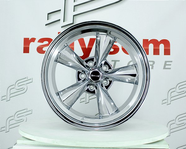 Jogo de Roda RIDLER 675 Cromada Aro 17 Tala 7 e Tala 9,5/ 5x114,3