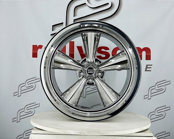 Jogo de Roda U.S Mags Standard Polida Aro 20 / Tala 8 e9,5 / Furação 5x114 / Off-set 1 e -18