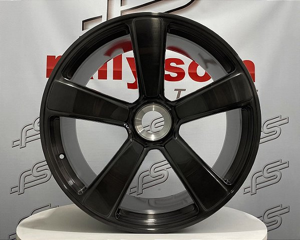 Jogo de Roda Porsche 911 Targa 5 GTS Forged Aço Escovado Grafite  Center Lock- 20x9  e 20x12 Offset 51 e 63