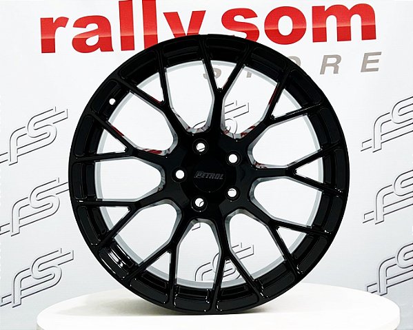 Jogo de Roda Petrol P2B Preto  5x114,3 - 19x8,0 Offset 40
