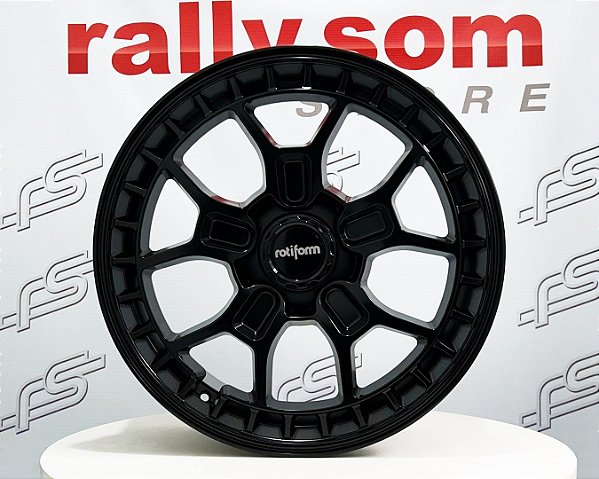 Jogo de Roda Rotiform ZMO-M R 180 Preto Semi-Brilho 5x112 - 19x8,5 Offset 35 (Nv)