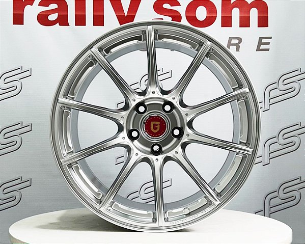 Jogo de Roda Gisa Ya3762 DRAG10 Prata 5x114 - 18x10,5 Offset 22