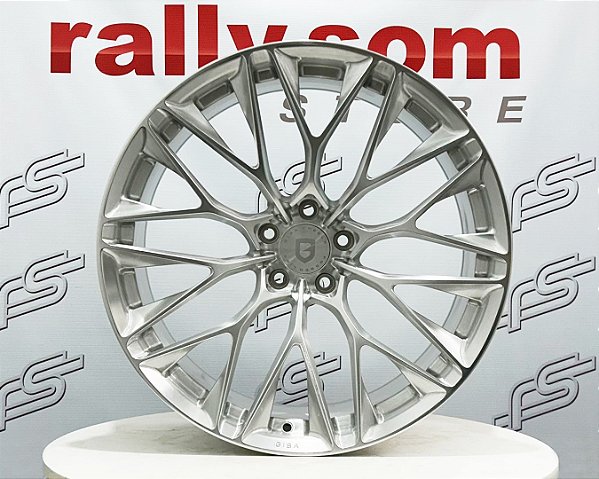 Jogo de Roda Gisa Wheels FF6435 Aço Escovado 5x112 - 20x9,5 e 20x10,5 Offset 20