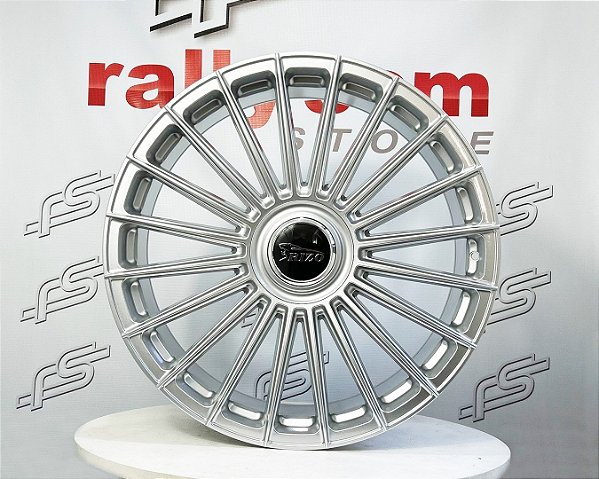 Jogo de Roda Rizo Wheels Prata Brilhante 5x120- 22x9,5 Offset 40