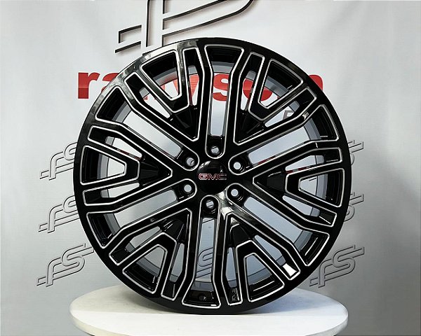 Jogo de Roda GMC preta 6x139 - 24x10 Offset 31 (Nv)