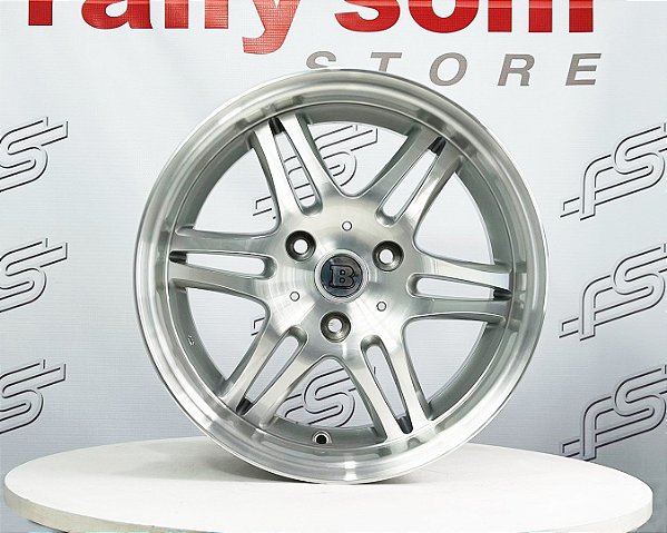 Jogo Roda Smart Prata Brilhante Diamantado 3x112 - 16x5,5 e 16x7 Offset 30 e25