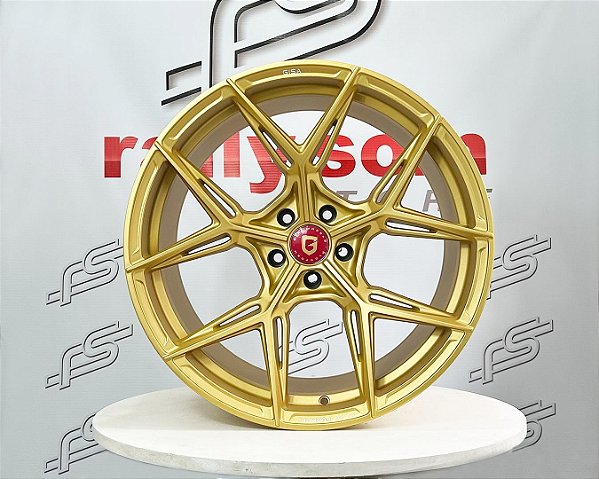 Jogo de Roda Gisa YA3823 Sthar Dourada 5x114 - 20x9,5 e 20x12,5 Offset 40 e 20