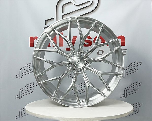 Jogo de Roda Gisa FT6602 Forged Hiper Prata 5x114 - 21x9,5 e 22x12 Offset 35 (Nv)