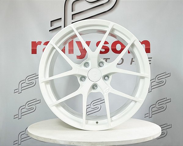 Jogo de Roda Gisa FT66035 Forged Branco 5x130 - 20x8,5 e 20x11 Offset 52 e 48