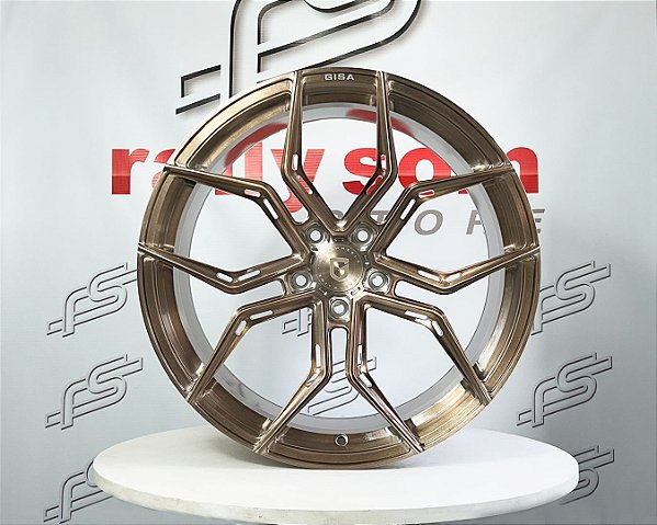 Jogo de Roda Gisa FFT6255 Forged Bronze Fosco 5x130 - 21x9,5 e 20x12  Offset 48  e 59