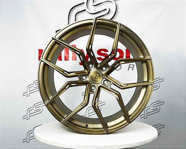 Jogo de Roda Gisa FFT6255 Forged Bronze Brilhante 5x112 - 22x9 e 22x10,5 Offset 25 e 29