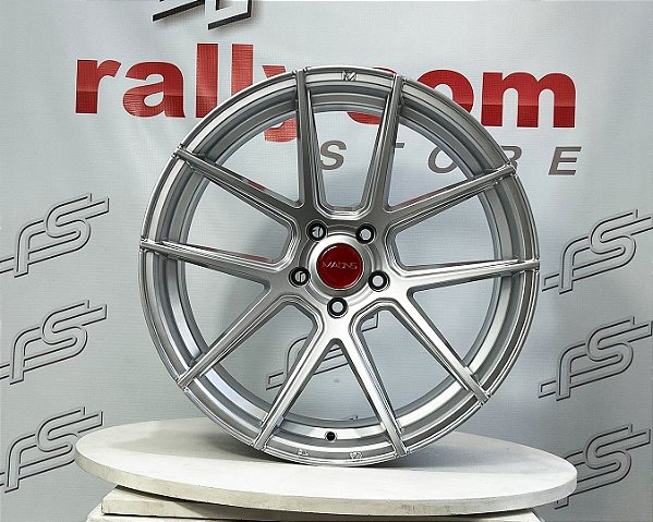 Jogo de Roda MR10 Hiper Prata 5x114,3 - 19x8,5 e 19x9,5 Offset 35 (Nv)