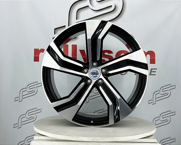 Jogo de Roda Volvo XC 60  Preto Diamantado 5x108 - 21x9 Offset 43