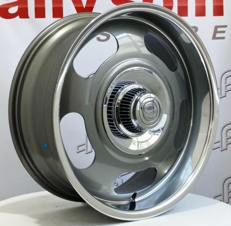 Jogo de Roda American Racing VN 506 (Rallye) Grafite Borda Polida aro 20 / tala 8 e 9,5 / Furação 6X139,7  / Off-set