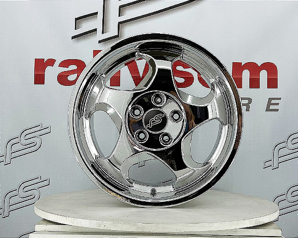 Jogo de Roda RS aplicação Bmw Style 23 V-Chrome 5x120 - 17x8 e 17x9 Offset 20 e 22 (Nv)