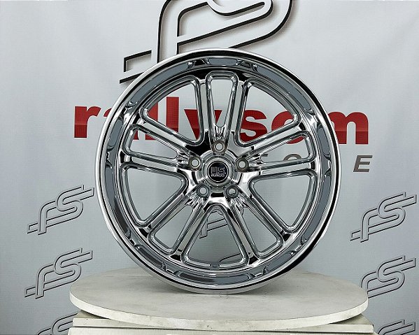 Jogo de Roda U.S Mags Bullet Cromada aro 22 / Tala 9 / Furação 5x127 / Off-set 1