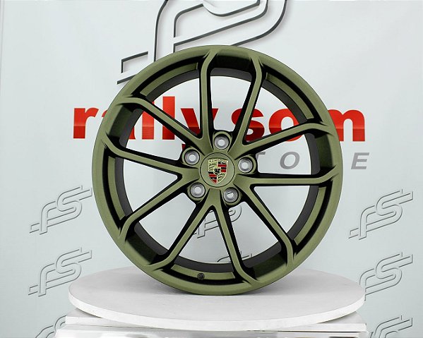Jogo de Roda Porsche Gts Bronze 5x130 - 20x8,5 e 20x10 Offset 50 e 45 (Nv)
