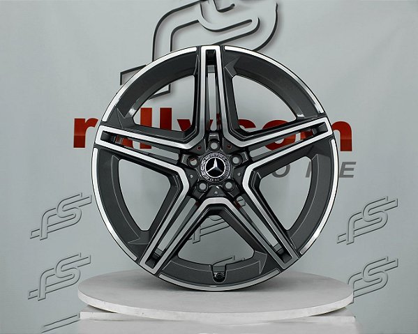 Jogo de Roda Mercedes GLE Grafite 5x112 - 22x9,5 e 22x11,5 Offset 45 e 47 (Nv)