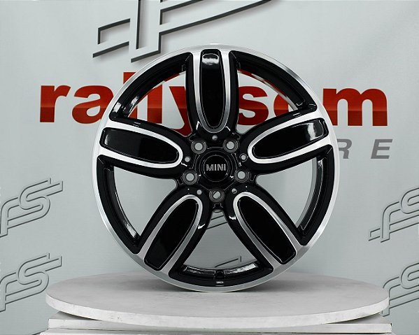 Jogo de Roda Mini Cooper Preto  5x112 - 18x7,5 Offset 42