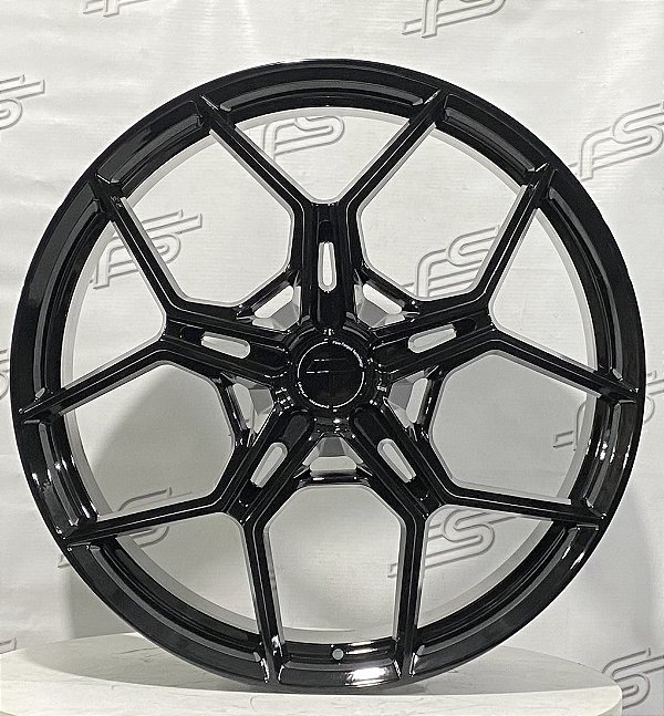 Jogo de Roda Bloque Diamond Wheels  Preto Brilhante Blank - 24X9 Offset +20/ 40 (Nv)