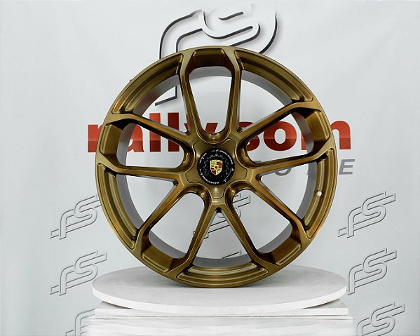 Jogo de Roda Cayenne Gts Bronze 5x130 - 23x10 e 23x115  Offset 43 e 47 (Nv)