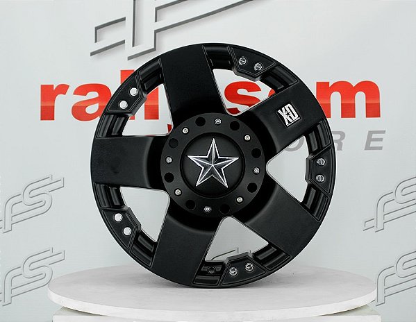 Jogo de Roda Rockstar 775 Preto 5x127 / 139 - 18x9 Offset 0 (Nv)