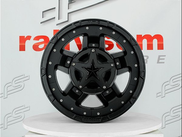 Jogo de Roda Rockstar 827 Preto 5x127 / 135 - 18x9 Offset 0 (Nv)