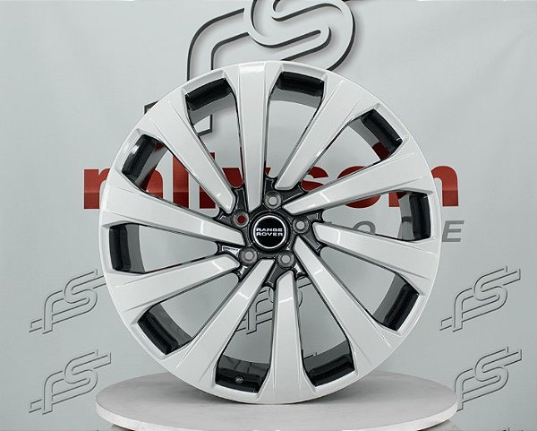Jogo de Roda Range Rover Grafite Brilhante com Prata 5x120 - 23x9,5 Offset 40 NV