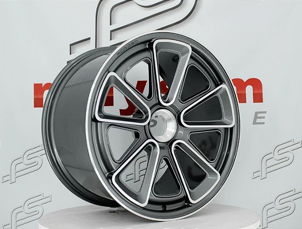 Jogo de Roda Forged P/ 911 Turbo S Grafite Dimantada Center Lock - 20x9 e 21x12 Offset 40  e 60 (Nv)