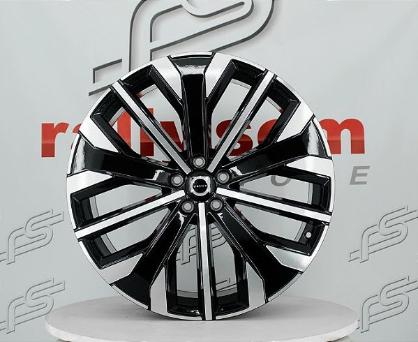 Jogo de Roda Volvo  Preto Diamantado 5x108 - 21x9 Offset 38,5 (NV)