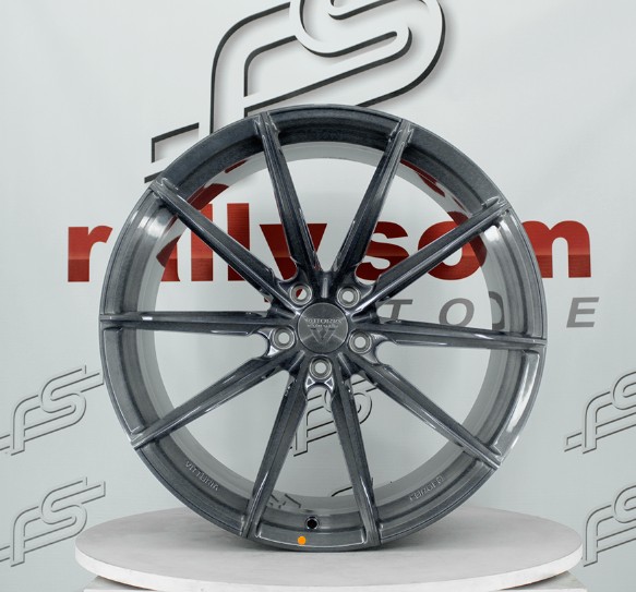 Jogo de Roda Bmw M4 Grafite Escovado 5x112 - 20x10,5 e 21x11,5 Offset 12  (Nv)