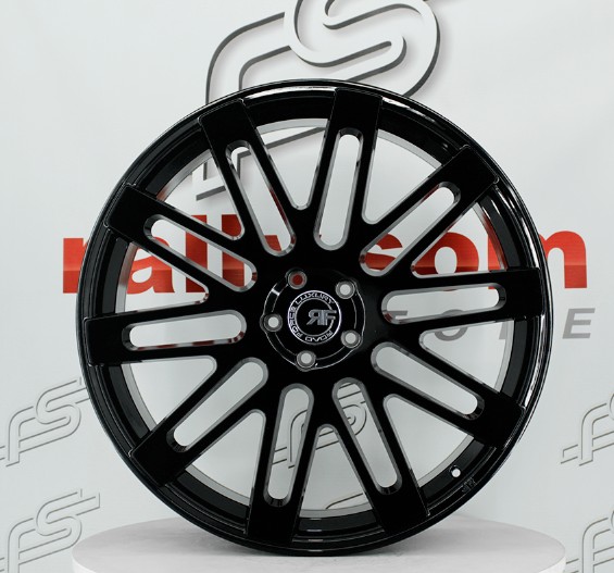 Jogo de Roda Rf  Wheels Force Luxury Preto Brilhante - 5x120 - 24x9 e 24x10 Offset 15  e 20 (Nv)