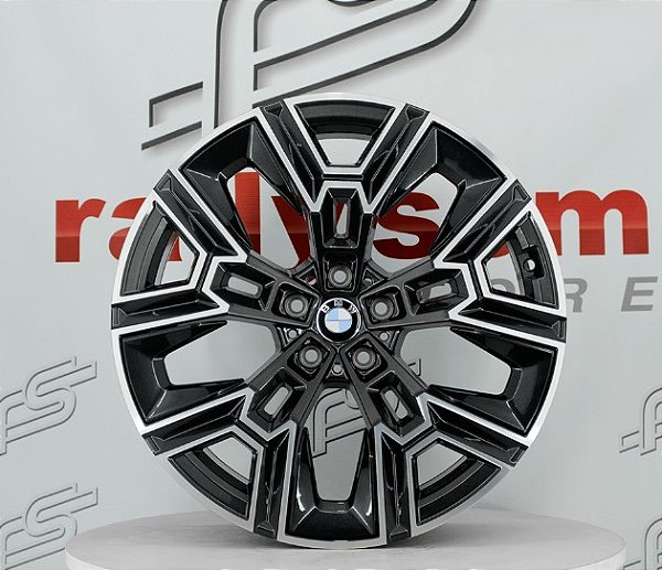 Jogo de Roda Bmw Grafite Diamantada 5x112- 20x8,5 e 20x10 Offset 28 e 46 (NV)