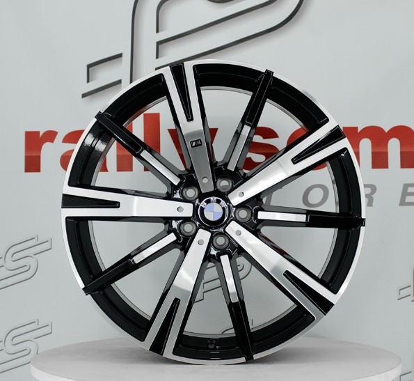 Jogo de Roda Bmw Preto Diamantada 5x112- 20x8,5 e 20x10 Offset 28 e 46 (NV)