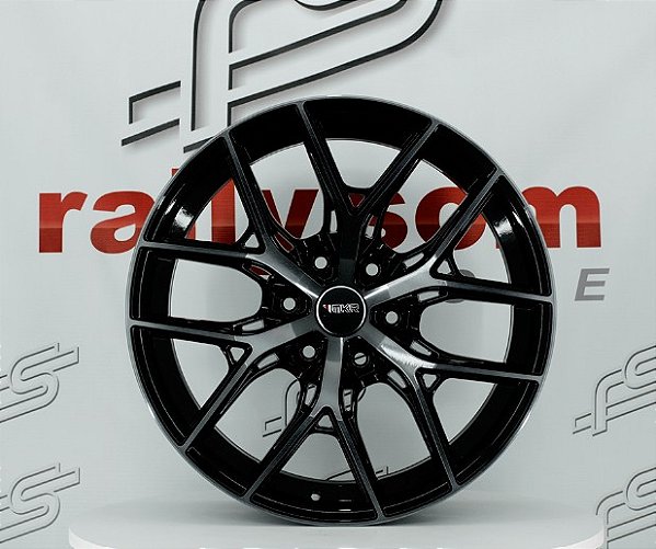 Jogo de Roda KR M37 GWM Tank Preto Diamante Fume 6x139,7 - 20x9 Offset 20 (Nv)