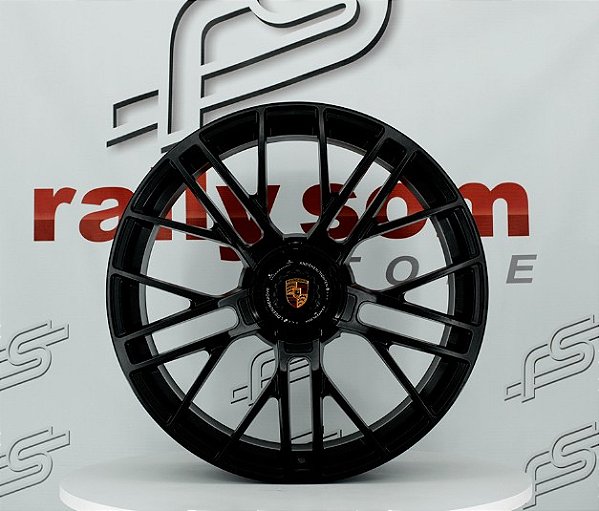 Jogo de Roda Porsche 911/992 Preto Acetinado 5x130 - 20x8,5 e 21x11,5 Offset 50 e 79 (NV)