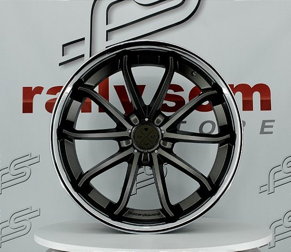 Jogo de Roda Blaque Diamond bronze borda Cromada Blank - 20x9 e 20x10 Offset 15 e 20 (Nv)