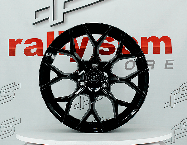 Jogo de Roda Brabus P/ Smart Preto Brilhante 3x112 - 16x6 e 17x7 Offset 27 (Nv)