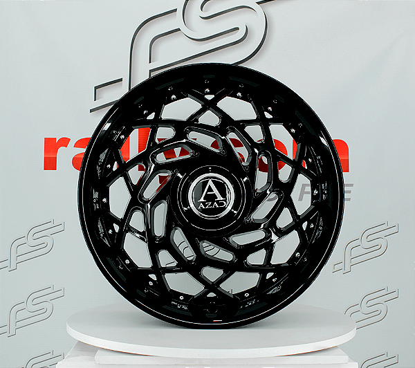 Jogo de Roda Azad Wheels Preto Blank - 22x9,5 Offset 10 (Nv)