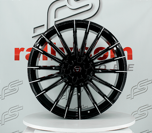 Jogo de Roda Vittoria GFS8 Preto Diamantada Blank - 22x9,5 Offset0 (Nv)