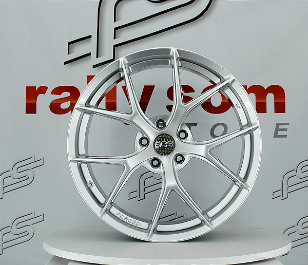 Jogo de Roda BBS FI-R Prata 5x114 - 19x8,5 Offset 35 (Nv)