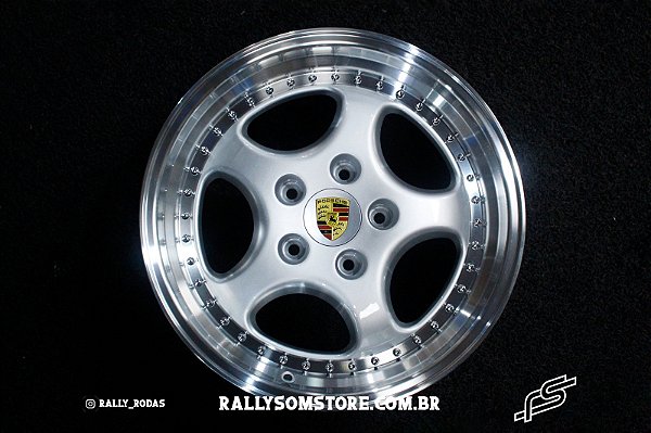 Jogo de Roda Porsche Gemballa Prata 5x130